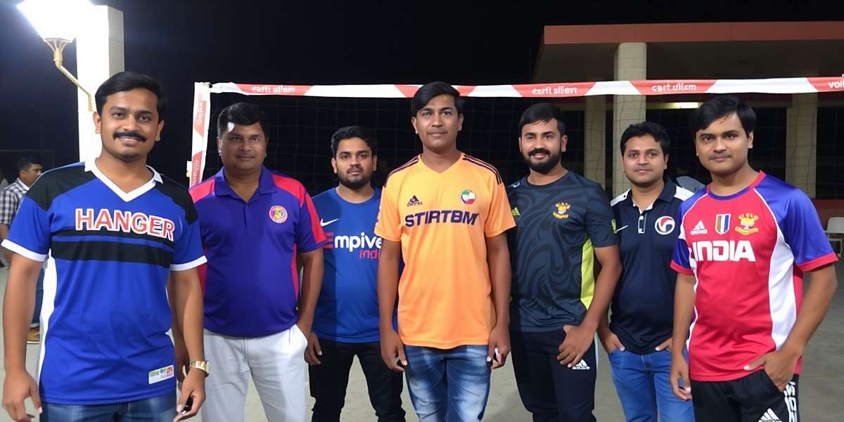 Volley Champions India Community Meetup Volley Champions India community meetup in Chennai with players wearing team jerseys from different states