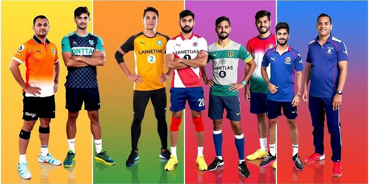 Volley Champions India Regional Uniforms Volley Champions India showing different regional team uniforms from Kerala, Punjab, Bengal and Northeast India